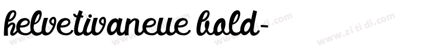 helvetivaneue bold字体转换